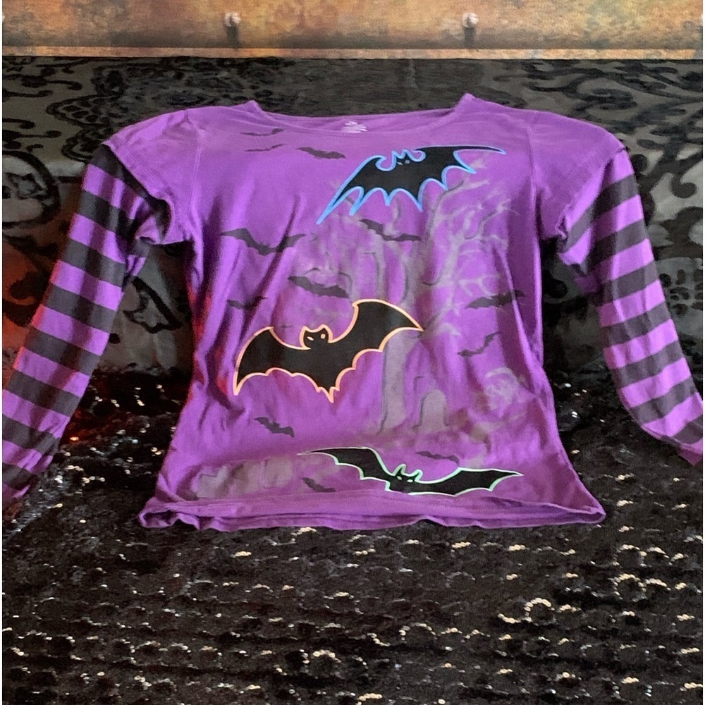 Halloween Purple Graphic T Shirt